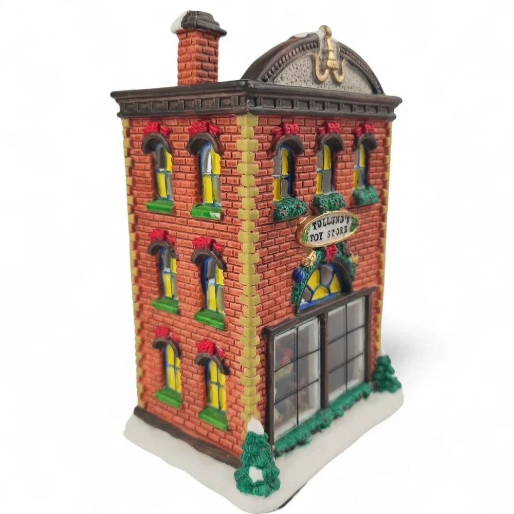 Santa's Workbench Tollund's Toy Store Interior View Lighted Village